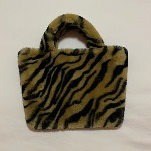 Y2K Faux Fur Animal print bag